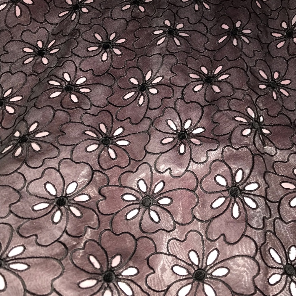 Shoshonna Silk Eyelet Strapless Dress With Pink Tulle Crinoline NEW - Picture 2 of 15